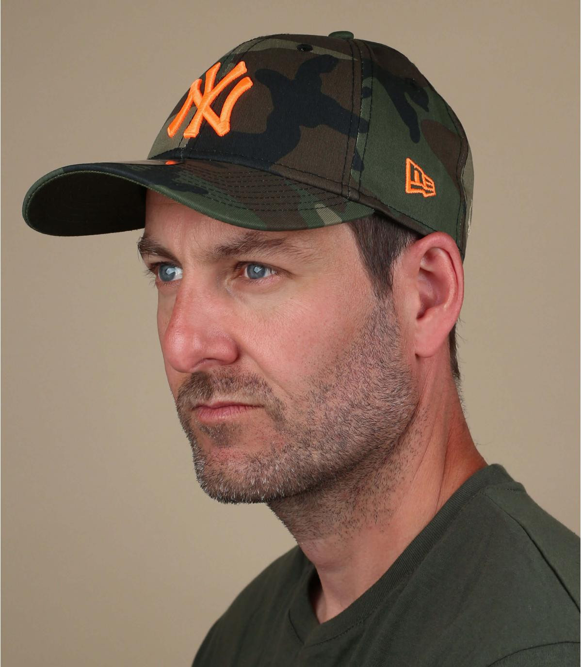 camo NY cap Camo Ess 940 LA woodland neon orange